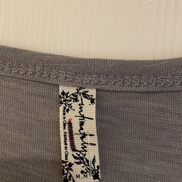 Intimately Free People Gray Sydney Bodysuit in Size Medium - Picture 6 of 6